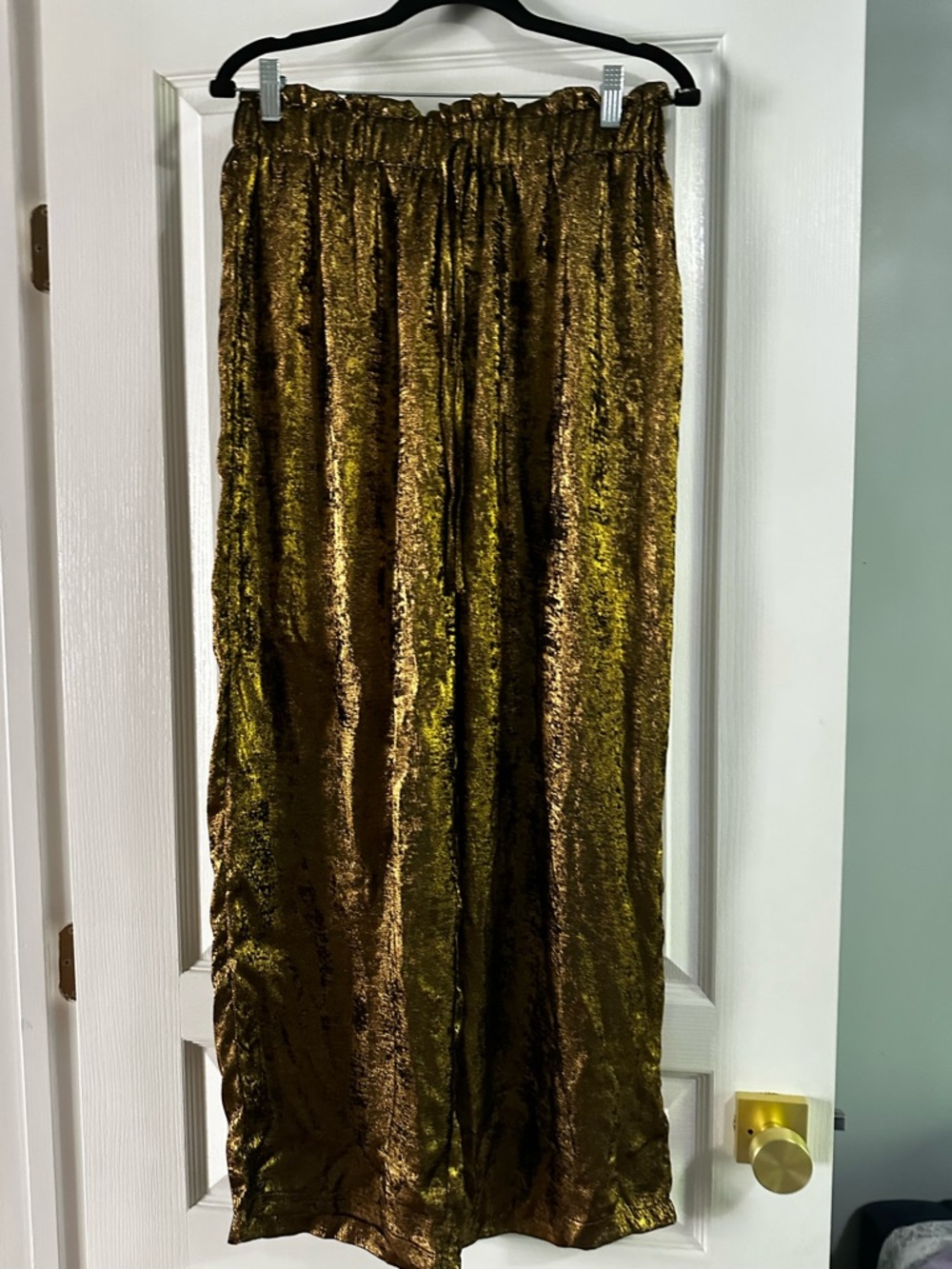Metallic Gold Pants